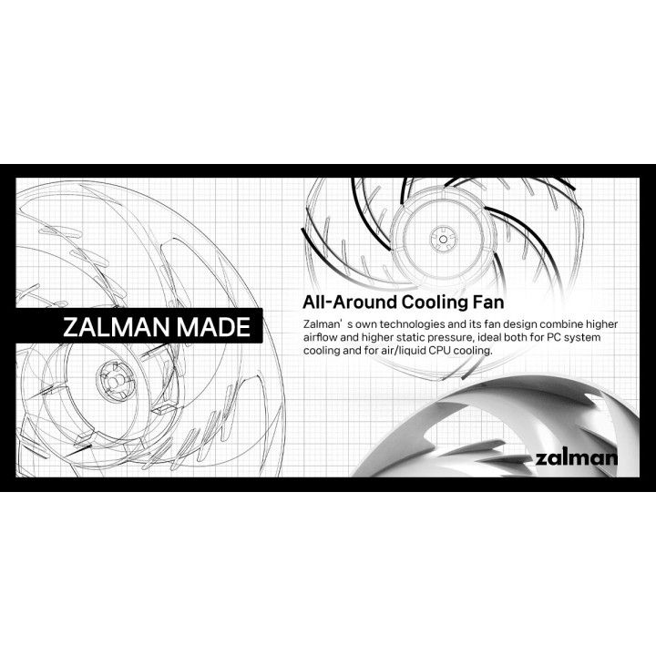Охладител за процесор Zalman CNPS9X PERFORMA PLUS ARGB Black, LGA1851/AM5 - CNPS9X-PRF-PLUS-ARGB-BK