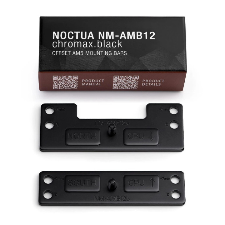 Монтаж Noctua Mounting KIT NM-AMB12 chromax.Black, AM4/AM5 - NM-AMB12.CH.BK