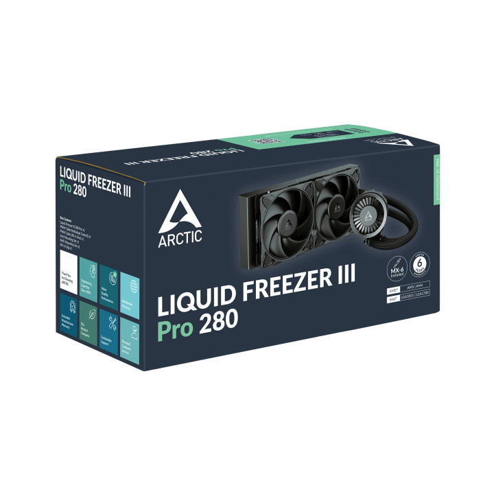 Водно охлаждане за процесор Arctic Liquid Freezer III Pro 280 Black - ACFRE00179A