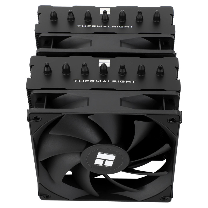 Охладител за процесор Thermalright Phantom Spirit 120 SE Black, Dual-Tower, LGA1851/LGA1700/AM5 - PHANTOM-SPIRIT-120-SE-BLK