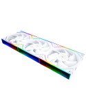Комплект вентилатори Thermalright 3x120mm TL-M12QW x 3, White, Infinity Mirror, Daisy-Chain, A-RGB - TL-M12QW-3