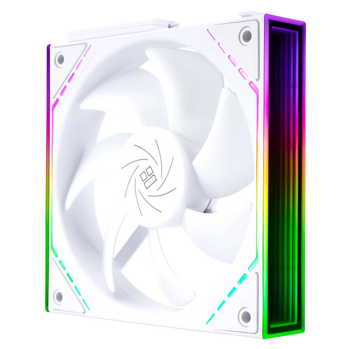 Комплект вентилатори Thermalright 3x120mm TL-M12QW x 3, White, Infinity Mirror, Daisy-Chain, A-RGB - TL-M12QW-3