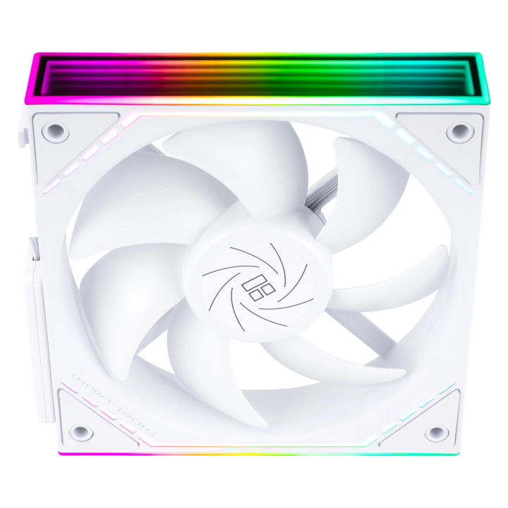 Комплект вентилатори Thermalright 3x120mm TL-M12QW x 3, White, Infinity Mirror, Daisy-Chain, A-RGB - TL-M12QW-3