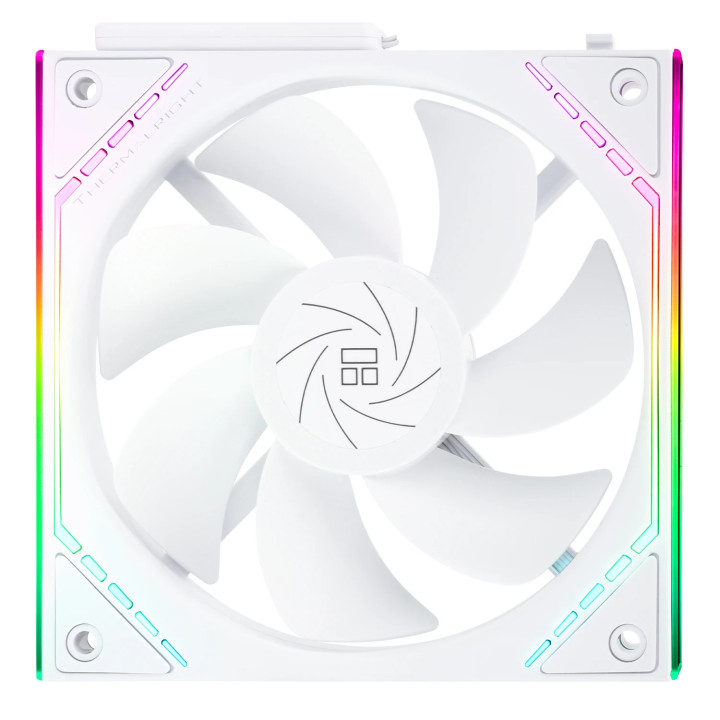 Комплект вентилатори Thermalright 3x120mm TL-M12QRW x 3, White, Reverse, Infinity Mirror, Daisy-Chain, A-RGB - TL-M12QRW-3
