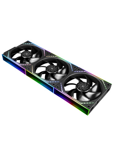 Комплект вентилатори Thermalright 3x120mm TL-M12Q x 3, Infinity Mirror, Daisy-Chain, A-RGB - TL-M12Q-3