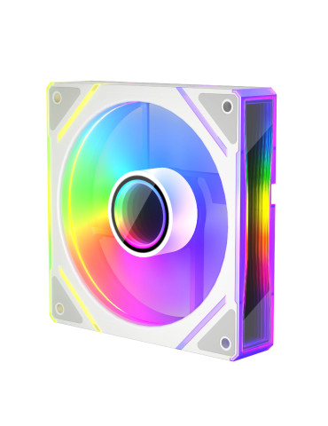 Вентилатор 1stPlayer FC7R-WH 120mm Infinity Mirror ARGB, REVERSE, White - FAN-FC7R-WH