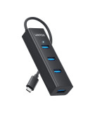 Хъб Unitek USB-C 4 port - 4 x USB3.0 Black - Y-3089Z01