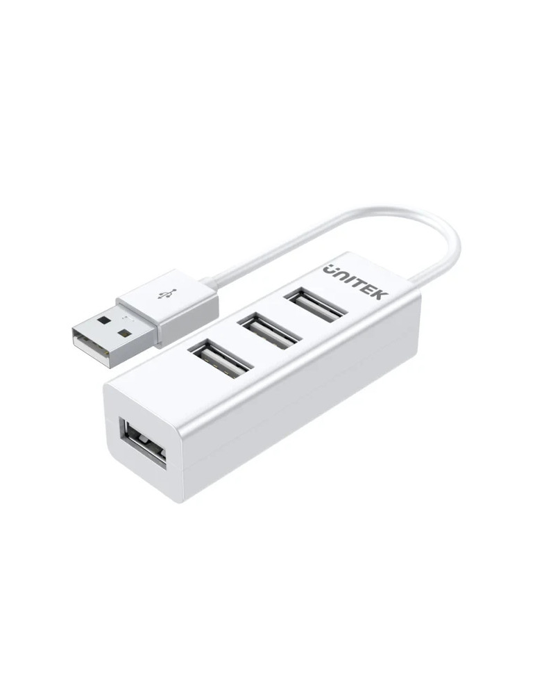 Хъб Unitek USB 2.0 HUB 4 port White - Y-2146