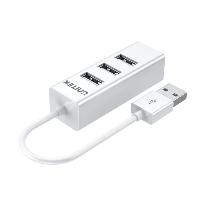 Хъб Unitek USB 2.0 HUB 4 port White - Y-2146