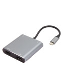 Докинг станция VCom USB-C 4-in-1 - CU450S - HDMI x 2, USB2.0, USB-C PD3.0 100W, MST