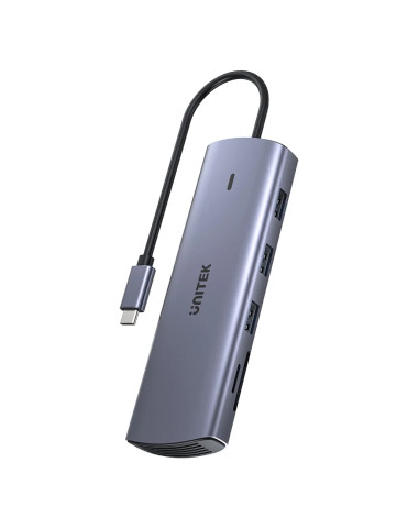 Докинг станция Unitek Type-C Docking Station PD3.0 100W - HDMI, USB-C x 1, USB3.0 x 3, LAN, SD, VGA - D1113A