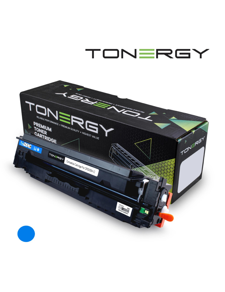 Съвместима тонер касета Tonergy Canon 3019C002 CRG 055H Cyan, High Capacity 5.9k - TONERGY-CRG055H-C