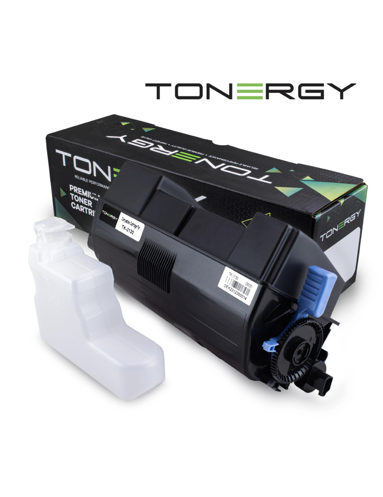 Съвместима тонер касета Tonergy Kyocera TK-3130 TK-3131 TK-3132 TK-3134 Black, 15.5k - TONERGY-TK-3130