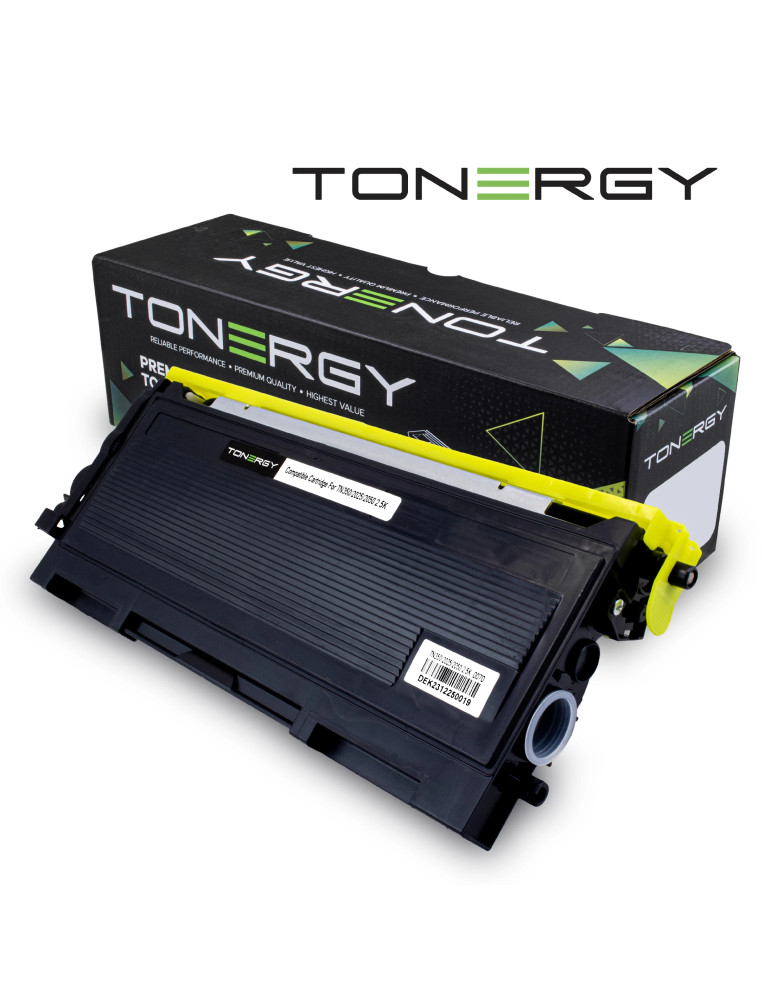 Съвместима тонер касета Tonergy Brother TN-350 TN-2025 TN-2050 Black, 2.5k - TONERGY-TN350/2025