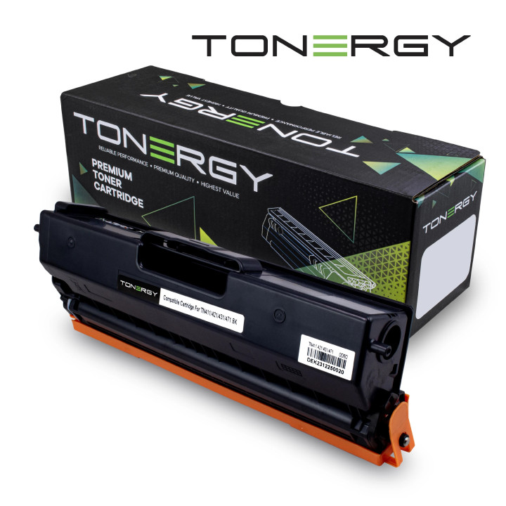 Съвместима тонер касета Tonergy Brother TN-411 TN-421 TN-431 TN-471 Black, 3K - TONERGY-TN411/421/431/471-BK