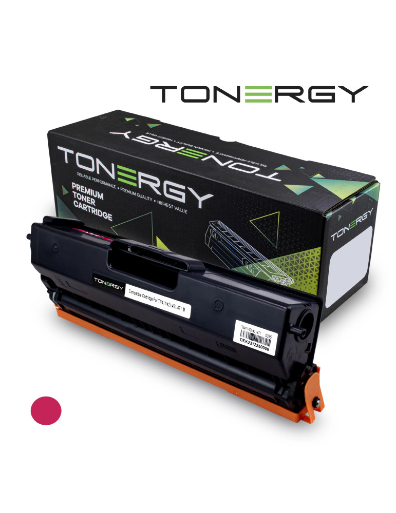 Съвместима тонер касета Tonergy Brother TN-411 TN-421 TN-431 TN-471 Magenta, 1.8K - TONERGY-TN411/421/431/471-M