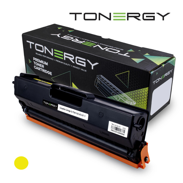 Съвместима тонер касета Tonergy Brother TN-411 TN-421 TN-431 TN-471 Yellow, 1.8K - TONERGY-TN411/421/431/471-Y