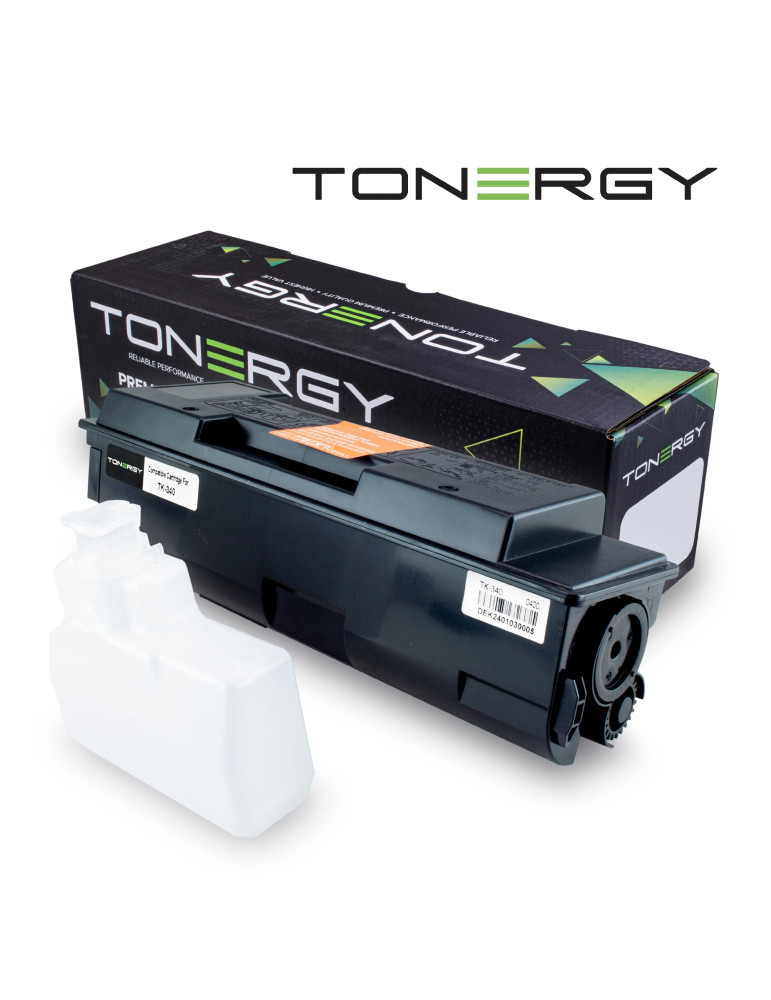 Съвместима тонер касета Tonergy Kyocera TK-340 TK-341 TK-342 TK-343 TK-344 Black, 12k - TONERGY-TK-340/341/342