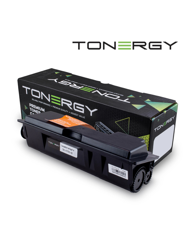 Съвместима тонер касета Tonergy Kyocera TK-17 TK-18 TK-100 Black, 6k - TONERGY-TK-17/18/100-Universal
