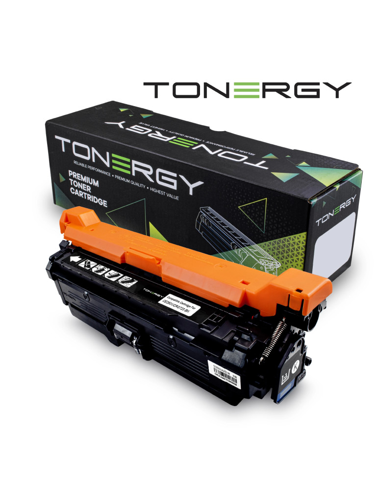 Съвместима тонер касета Tonergy HP 504X CE250X Canon 2644B002AA CRG-723 Black, 10K - TONERGY-CE250X/CRG-723