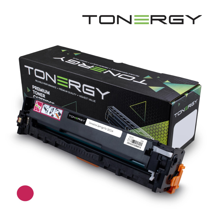 Съвместима тонер касета Tonergy HP 128A CE323A Magenta, Standard Capacity 1.3k - TONERGY-CE323A
