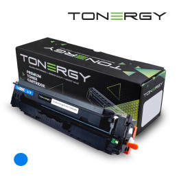 Съвместима тонер касета Tonergy HP 410X CF411X Canon CRG-046H Cyan, High Capacity 5K - TONERGY-CRG046H-C