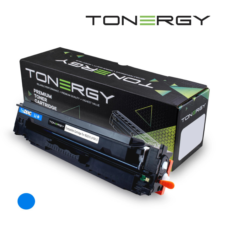 Съвместима тонер касета Tonergy HP 415X 414X 416X W2031X W2021X W2041X Cyan, High Capacity 6k - TONERGY-W2031/2021/2041X
