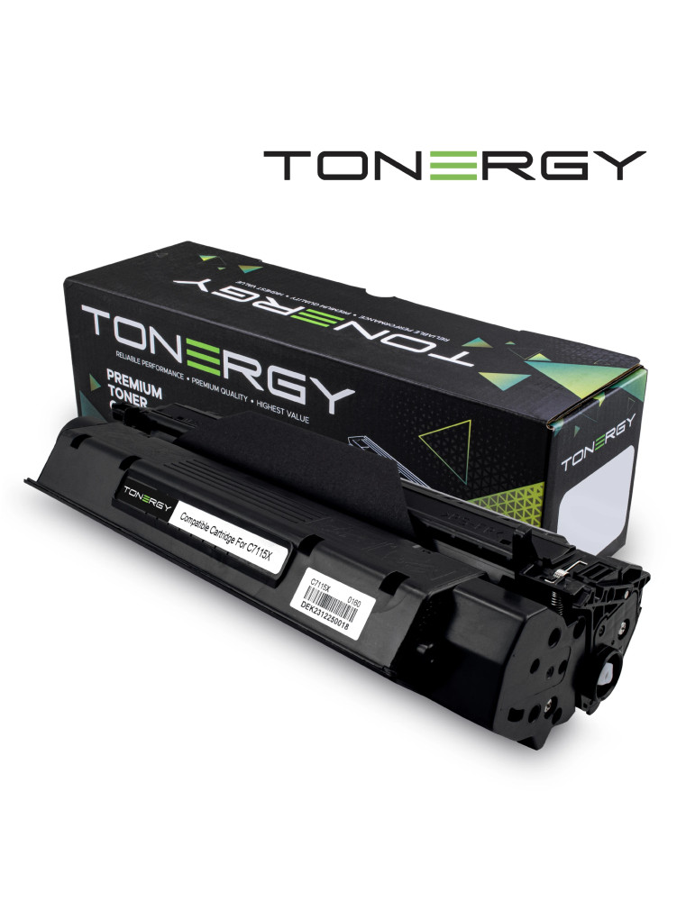 Съвместима тонер касета Tonergy HP 15X 13X 24X C7115X/2613X/2624X Canon EP-25 Black, High Capacity 4k - TONERGY-C7115X/2613X/2624X