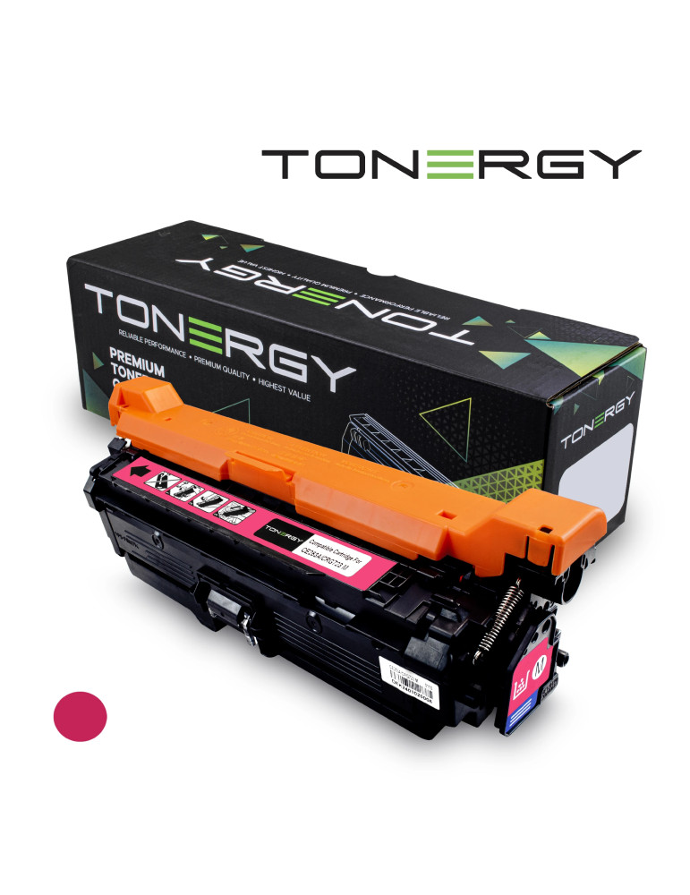 Съвместима тонер касета Tonergy HP 504A CE253A Canon 2644B002AA CRG-723 Magenta, 7K - TONERGY-CE253X/CRG-723