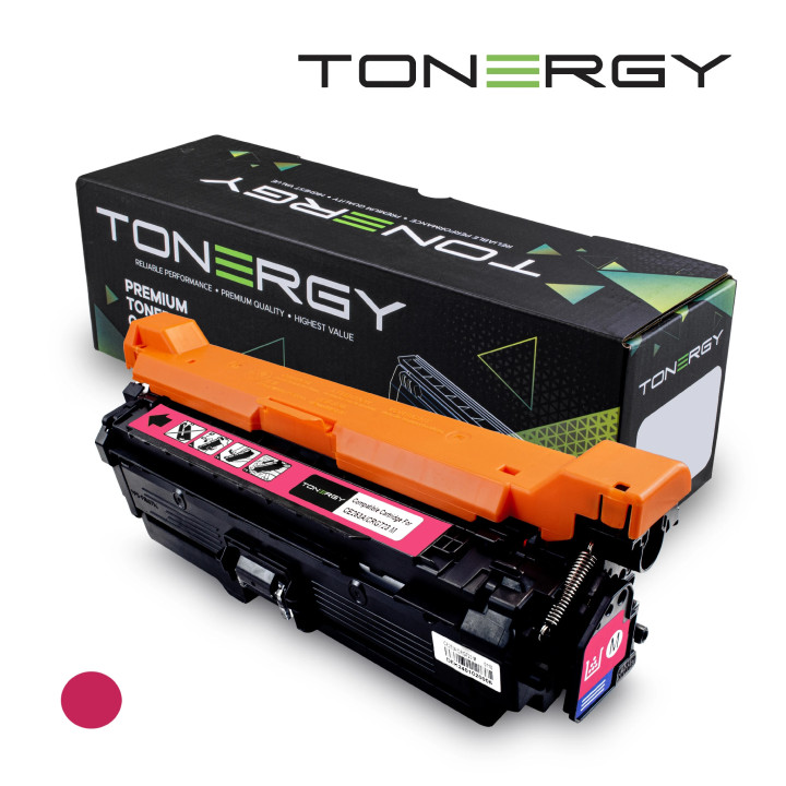 Съвместима тонер касета Tonergy HP 504A CE253A Canon 2644B002AA CRG-723 Magenta, 7K - TONERGY-CE253X/CRG-723