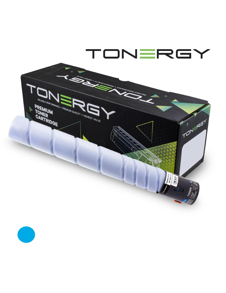 Съвместима тонер касета Tonergy Konica Minolta TN-221/TN-321 A8K3450, Cyan 21k - TONERGY-KM-TN221/321C