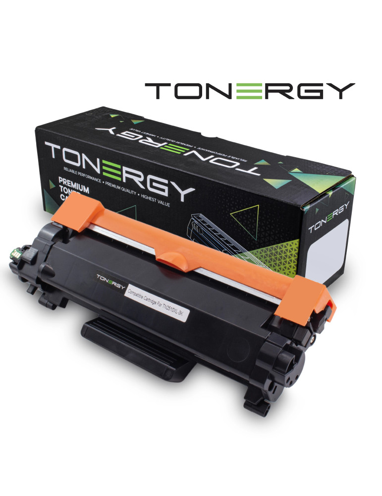 Съвместима тонер касета Tonergy Brother TN-2510XL Black, 3k - TONERGY-TN2510XL