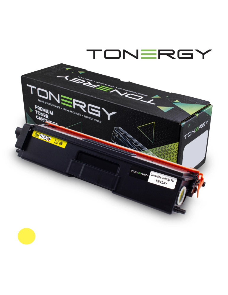 Съвместима тонер касета Tonergy Brother TN423Y Yellow, High Capacity 4k - TONERGY-TN423Y