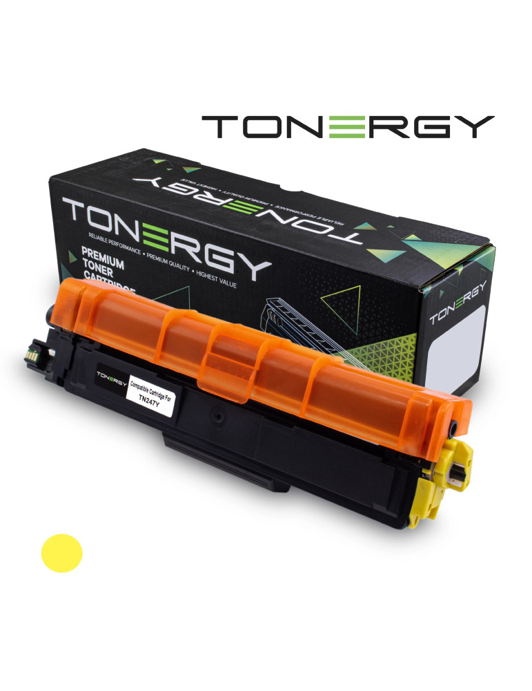 Съвместима тонер касета Tonergy Brother TN247Y Yellow, High Capacity 2.3k - TONERGY-TN247Y