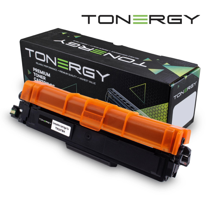 Съвместима тонер касета Tonergy Brother TN247BK Black, High Capacity 3k - TONERGY-TN247BK