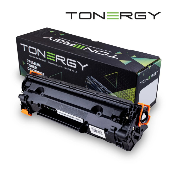 Съвместима тонер касета Tonergy HP 35A CB435A Canon CRG-712 Black, 1.5k - TONERGY-CB435A/CRG-712