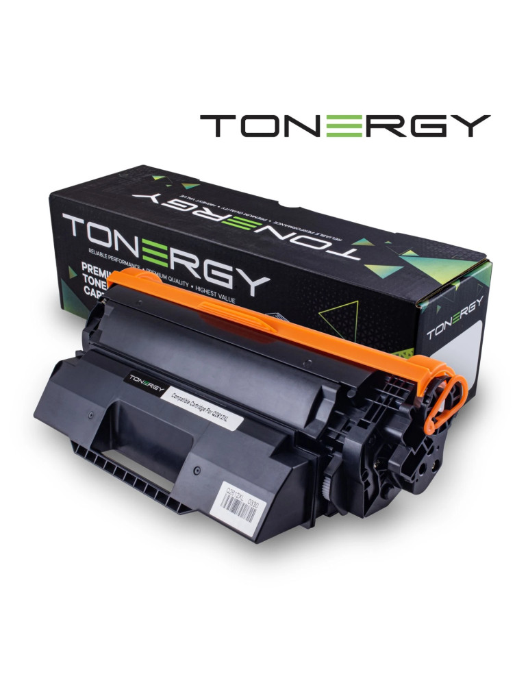 Съвместима тонер касета Tonergy HP 12XL Q2612XL Black, High Capacity 7k - TONERGY-Q2612XL