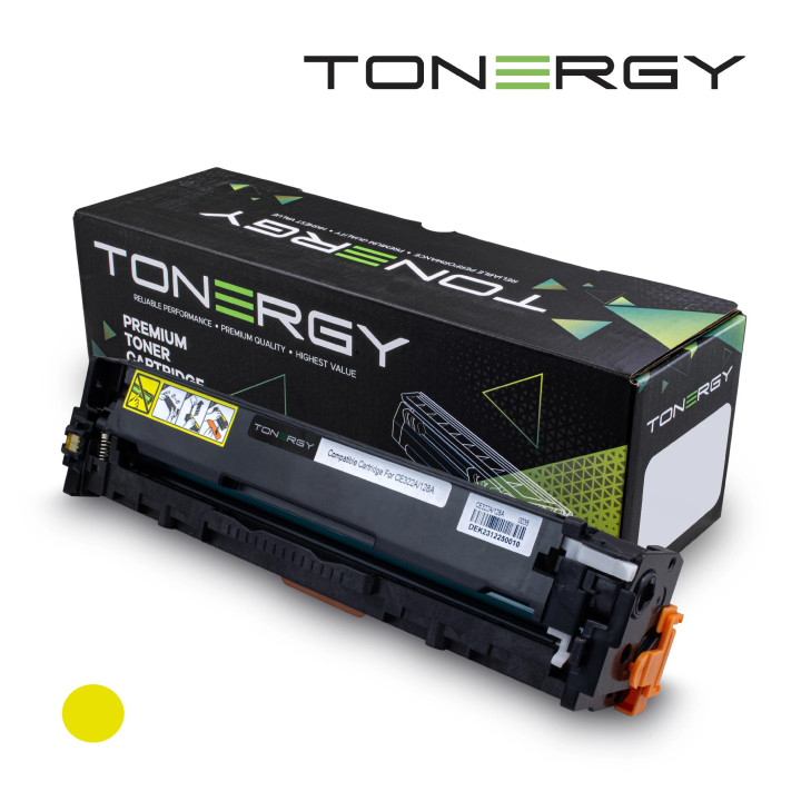 Съвместима тонер касета Tonergy HP 128A CE322A Yellow, Standard Capacity 1.3k - TONERGY-CE322A