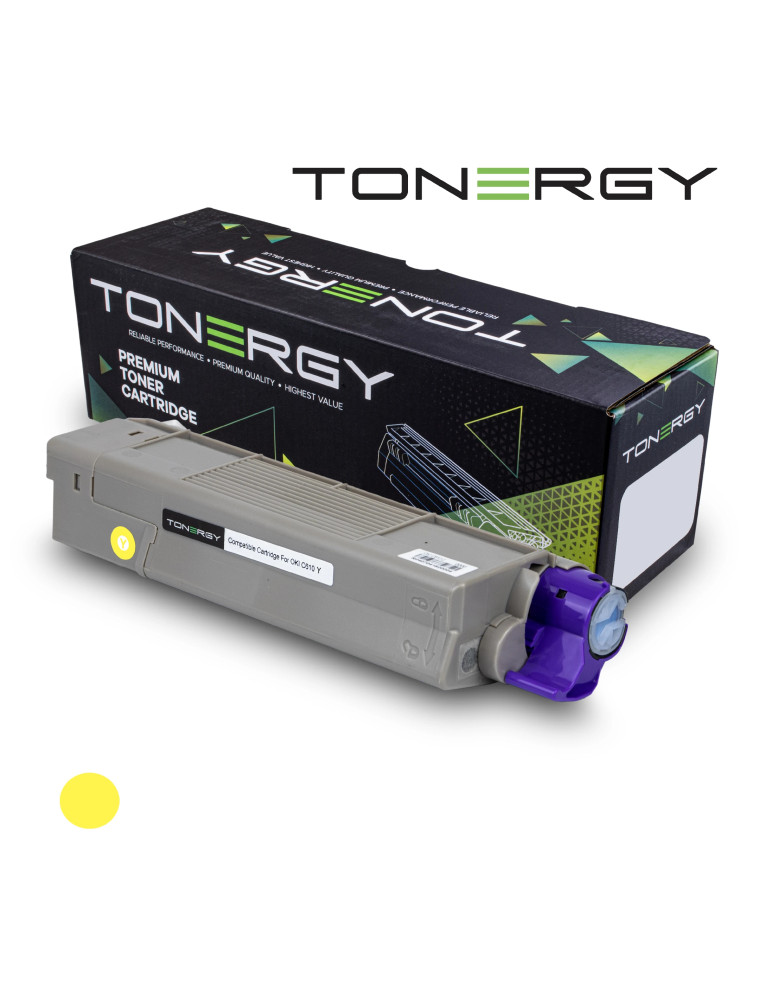 Съвместима тонер касета Tonergy OKI 44315301 Yellow, 6k - TONERGY-OKI-C610-Y