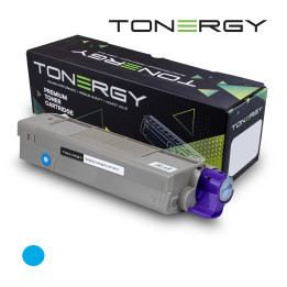 Съвместима тонер касета Tonergy OKI 44315303 Cyan, 6k - TONERGY-OKI-C610-C