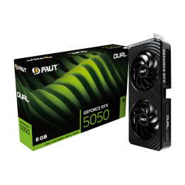 Видео карта Palit Nvidia GeForce RTX 5050 DUAL 8GB GDDR6, 128bit - NE65050019P1-GB2070D