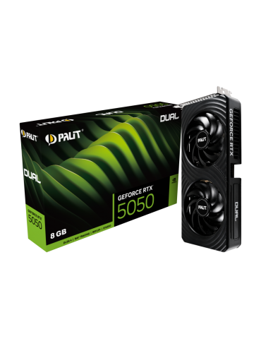 Видео карта Palit Nvidia GeForce RTX 5050 DUAL 8GB GDDR6, 128bit - NE65050019P1-GB2070D