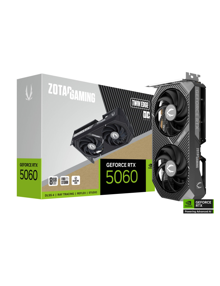 Видео карта ZOTAC GAMING RTX 5060 Twin Edge OC 8GB GDDR7 - ZT-B50600H-10M