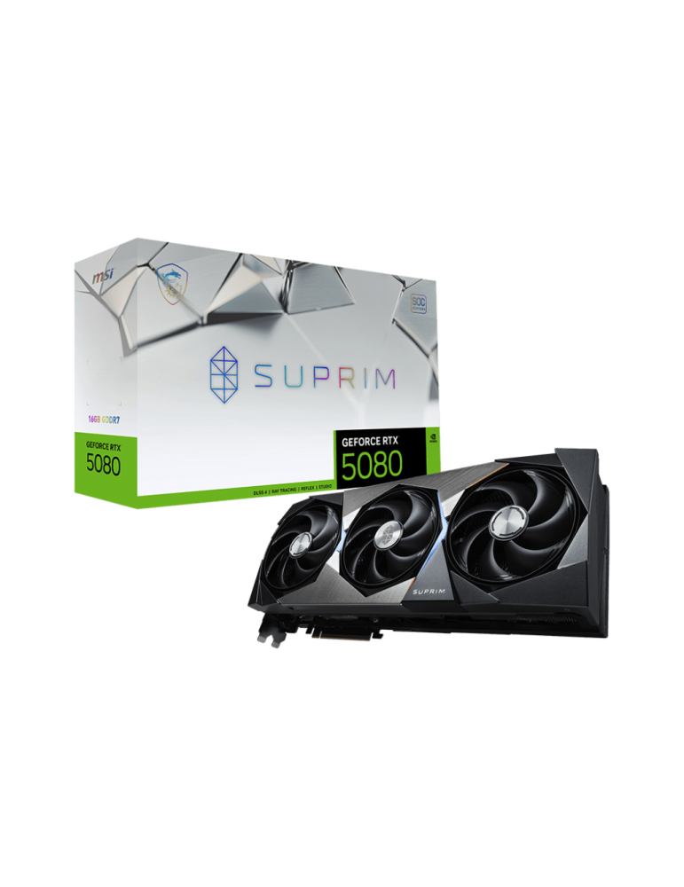 Видео карта MSI Nvidia GeForce Nvidia RTX 5080 16G SUPRIM SOC, 16GB GDDR7, 256bit - 912-V531-009