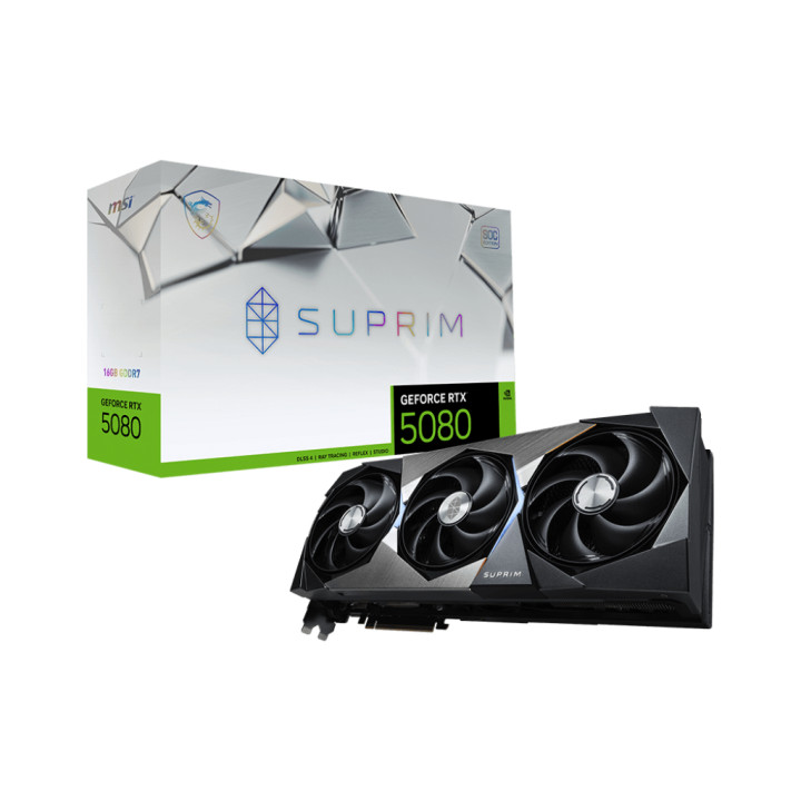 Видео карта MSI Nvidia GeForce Nvidia RTX 5080 16G SUPRIM SOC, 16GB GDDR7, 256bit - 912-V531-009