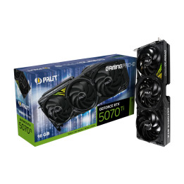 Видео карта Palit GeForce RTX 5070 Ti GamingPro-S 16GB GDDR7, 256 bit - NE7507T019T2-GB2031U