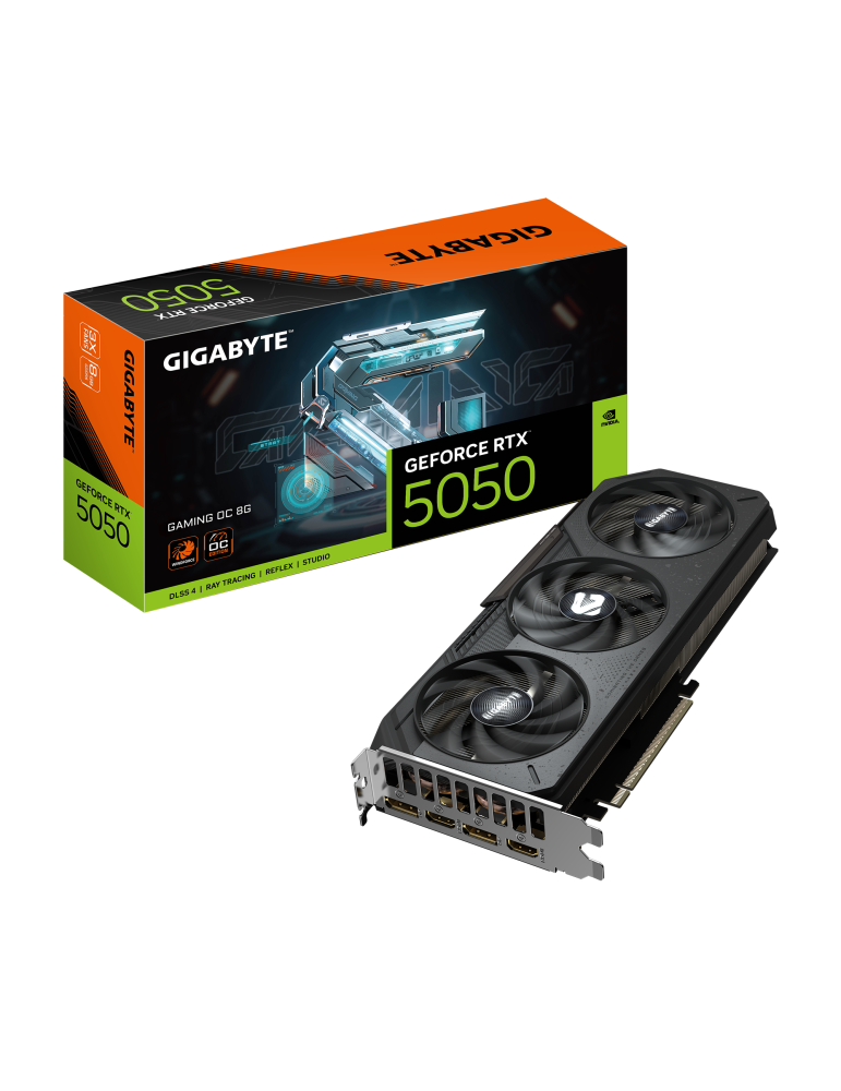 Видео карта Gigabyte RTX 5050 GAMING OC 8GB GDDR6, 128bit - GV-N5050GAMING OC-8GD