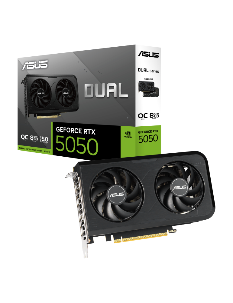 Видео карта Asus DUAL GeForce RTX 5050 OC 8GB GDDR6, 128bit - 90YV0N72-M0NA00