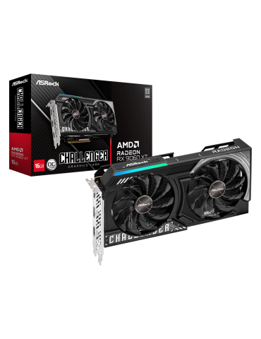 Видео карта AsRock RADEON RX 9060 XT Challenger 16GB OC GDDR6, 128bit - RX9060XT CL 16GO
