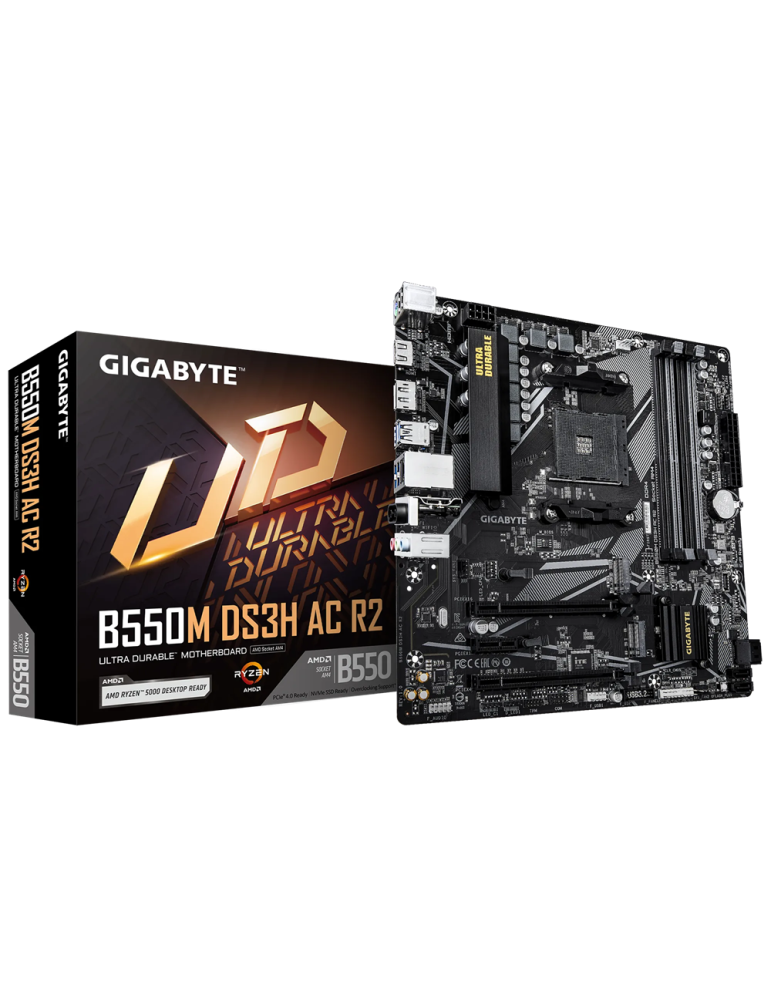 Дънна платка Gigabyte B550M DS3H AC R2, AM4